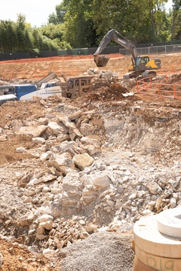 Construction work continues on the site of the Louisville VA Medical Center