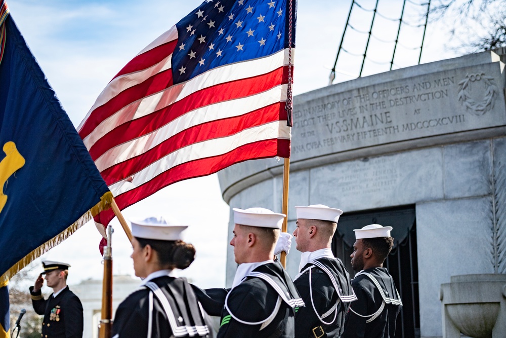 Ceremony Commemorating the 125th Anniversary of the Sinking of the USS Maine