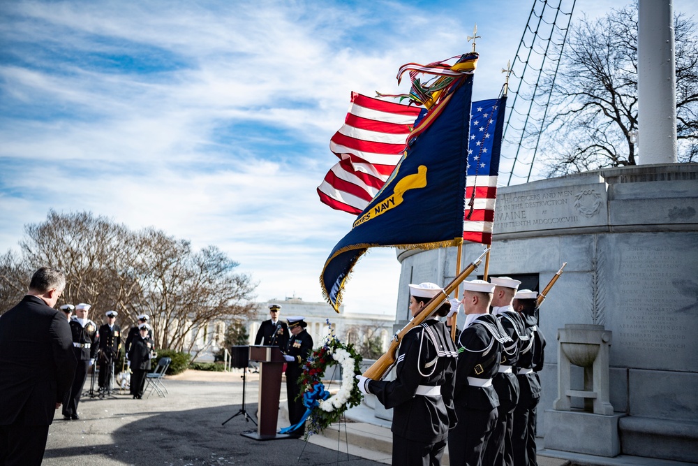 Ceremony Commemorating the 125th Anniversary of the Sinking of the USS Maine