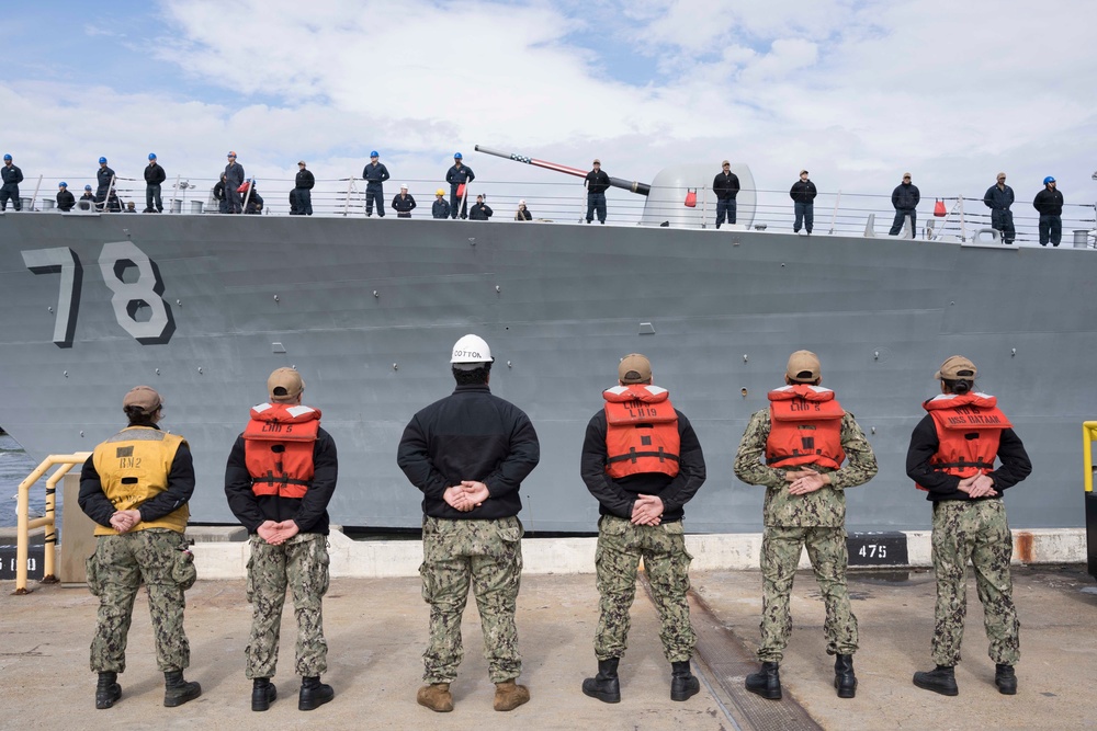 USS Porter departs NAVSTA Norfolk for Deployment