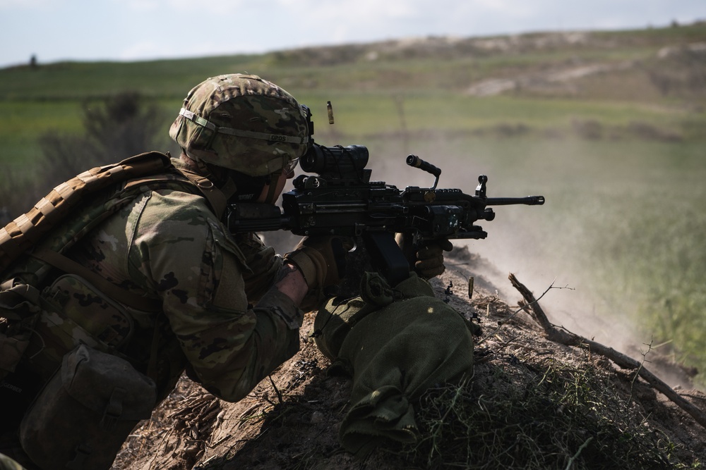 Able Company Paratroopers Conduct Squad Live Fire Exercises