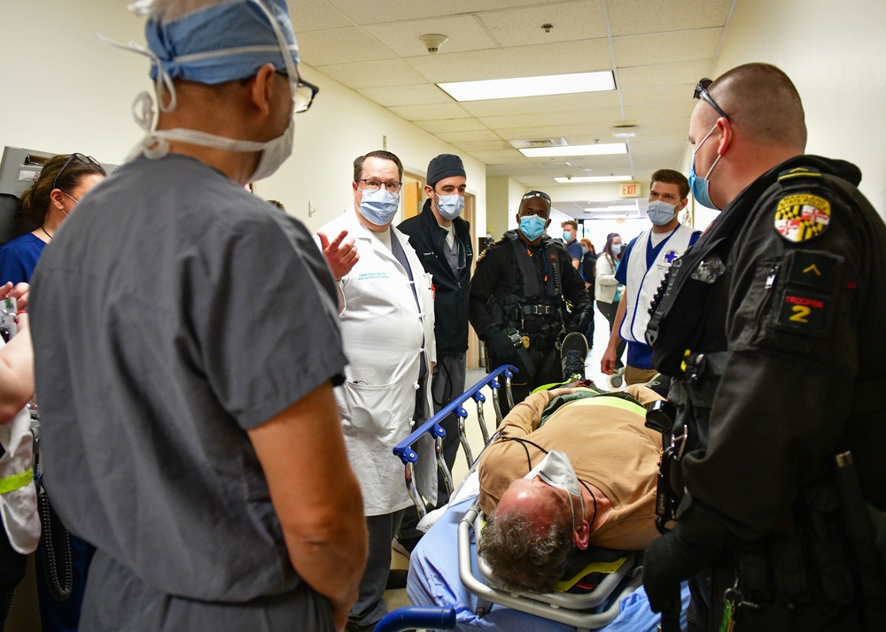 Navy, Annapolis First Responders and Emergency Medical Centers Conduct Mass Casualty Drill