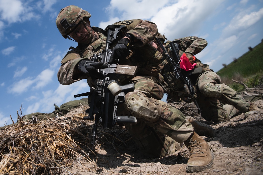 Able Company Paratroopers Conduct Squad Live Fire Exercises