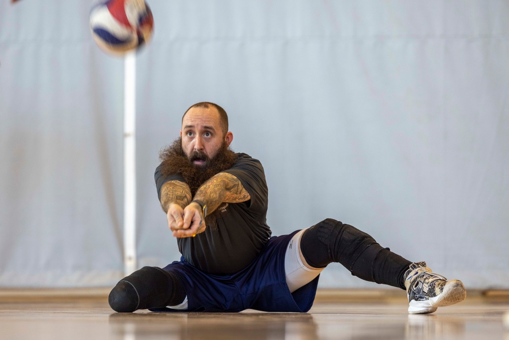 Team Navy Adaptive Sports Sitting Volleyball Camp at JBPHH