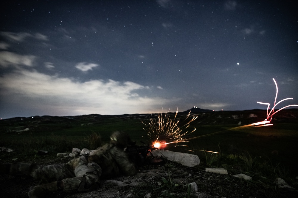 Able Company Paratroopers Conduct Squad Live Fire Exercises