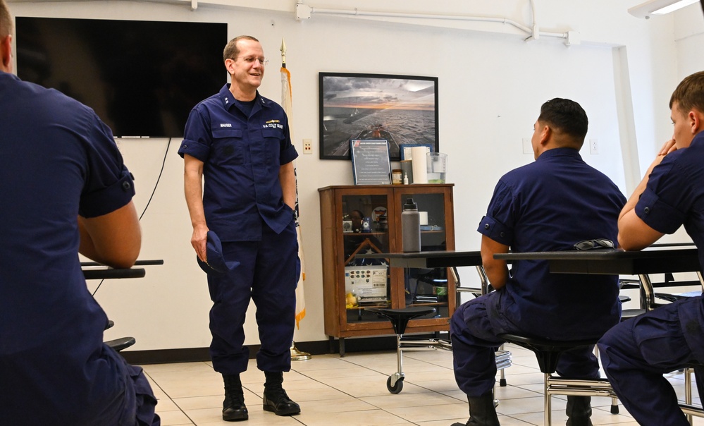 Coast Guard 1st District personnel visit Station Marathon