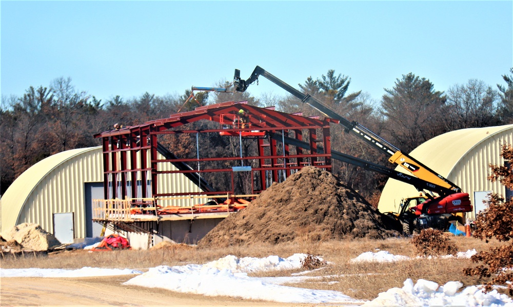 Construction underway for new C-17 load trainer facility at Fort McCoy's Young Air Assault Strip