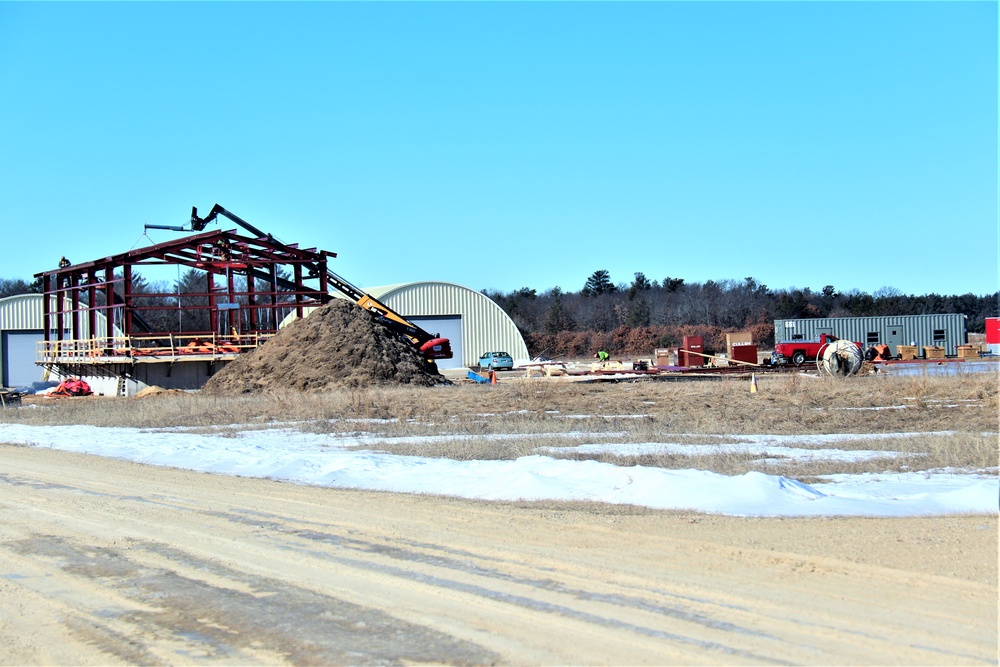 Construction underway for new C-17 load trainer facility at Fort McCoy's Young Air Assault Strip