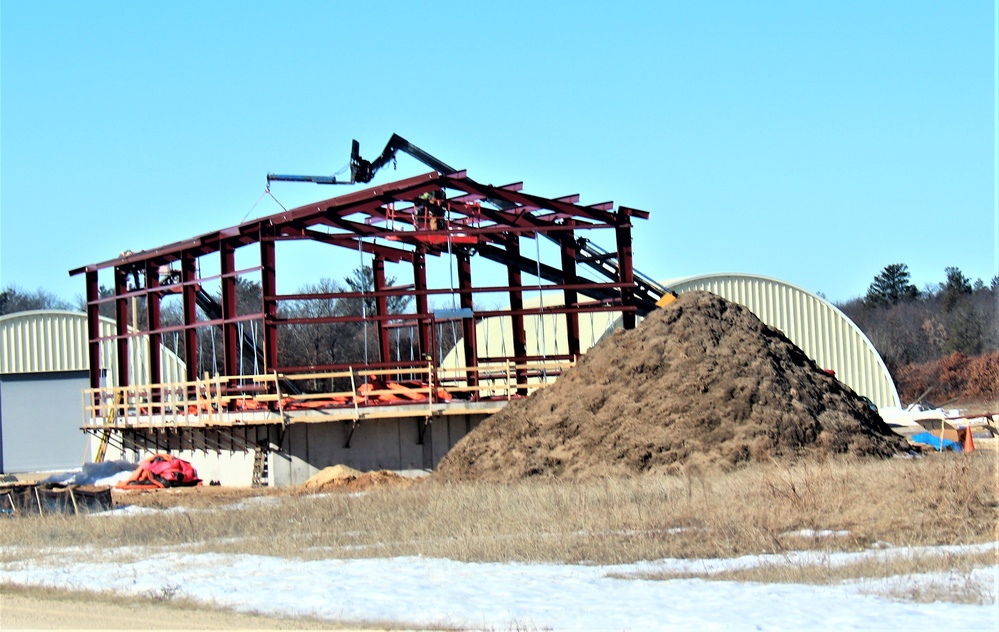 Construction underway for new C-17 load trainer facility at Fort McCoy's Young Air Assault Strip