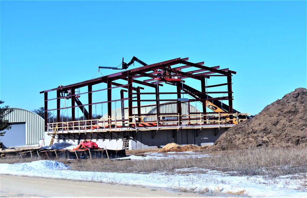 Construction underway for new C-17 load trainer facility at Fort McCoy's Young Air Assault Strip