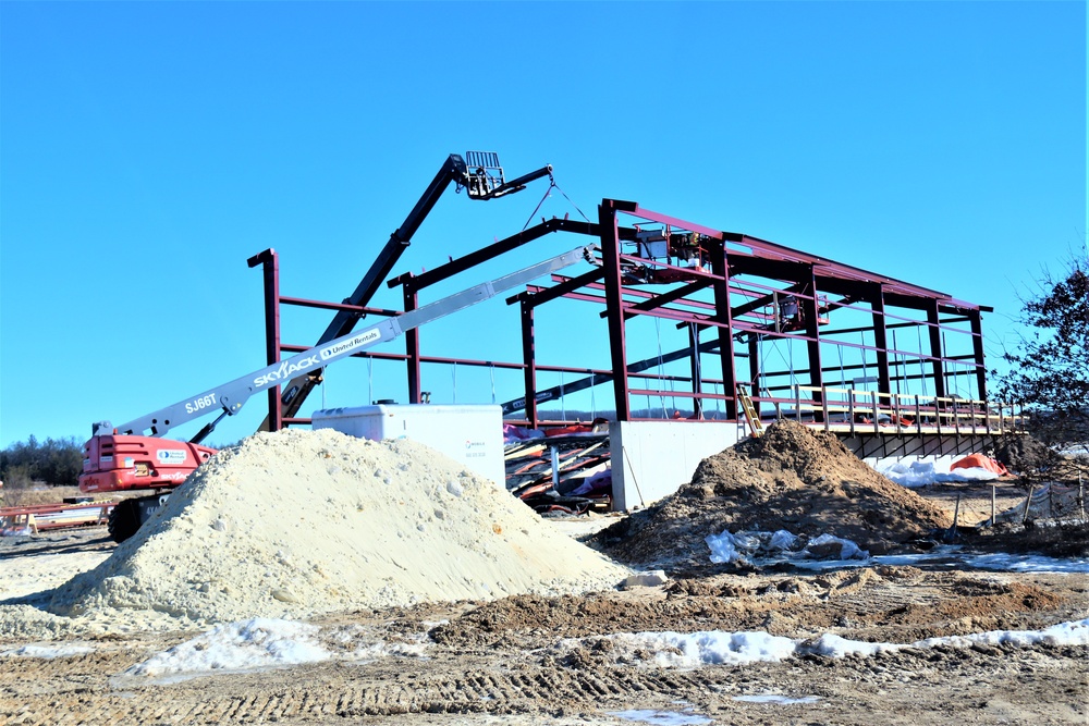 Construction underway for new C-17 load trainer facility at Fort McCoy's Young Air Assault Strip