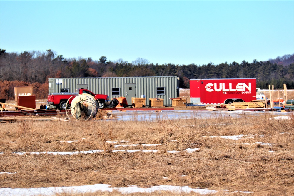 Construction underway for new C-17 load trainer facility at Fort McCoy's Young Air Assault Strip