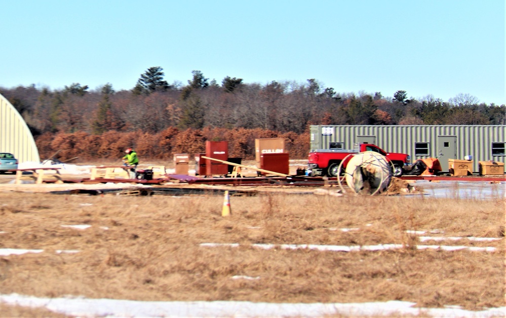 Construction underway for new C-17 load trainer facility at Fort McCoy's Young Air Assault Strip