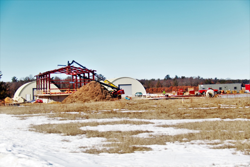 Construction underway for new C-17 load trainer facility at Fort McCoy's Young Air Assault Strip