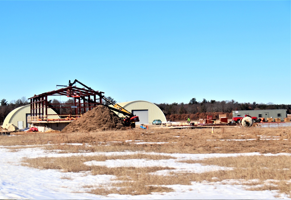 Construction underway for new C-17 load trainer facility at Fort McCoy's Young Air Assault Strip