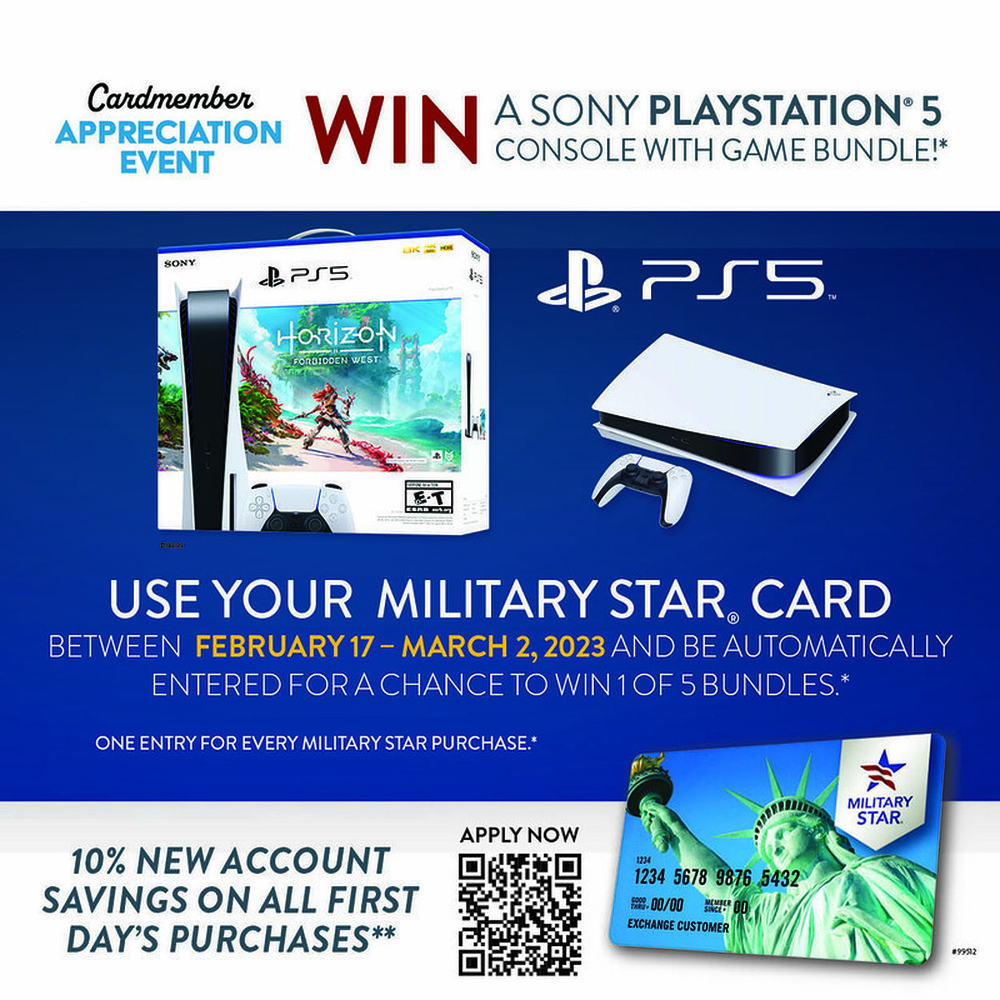 DVIDS - News - Military Shoppers Can Win a PS5 during MILITARY STAR  Cardmember Appreciation Event