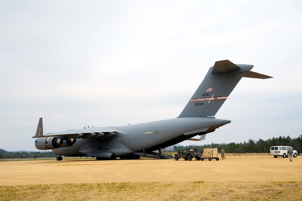 Construction underway for new C-17 load trainer facility at Fort McCoy's Young Air Assault Strip