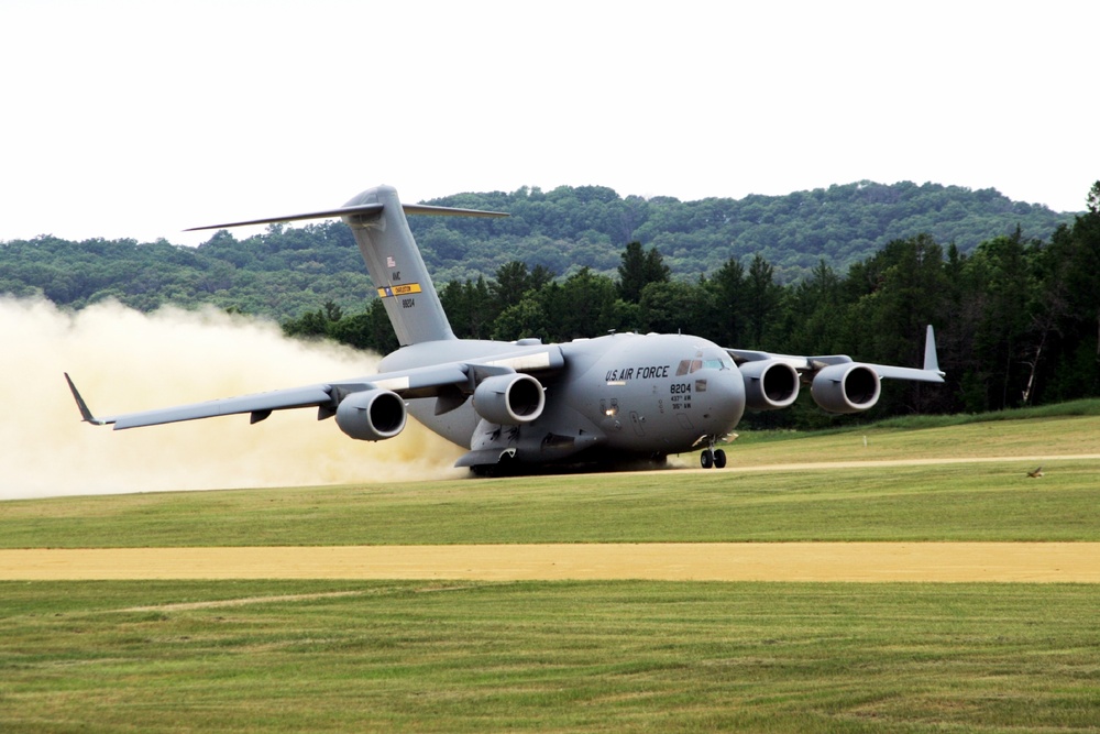 Construction underway for new C-17 load trainer facility at Fort McCoy's Young Air Assault Strip