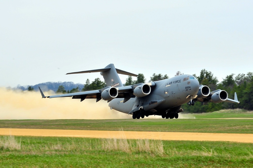 Construction underway for new C-17 load trainer facility at Fort McCoy's Young Air Assault Strip