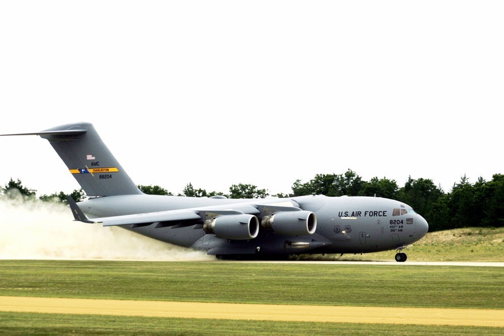 Construction underway for new C-17 load trainer facility at Fort McCoy's Young Air Assault Strip