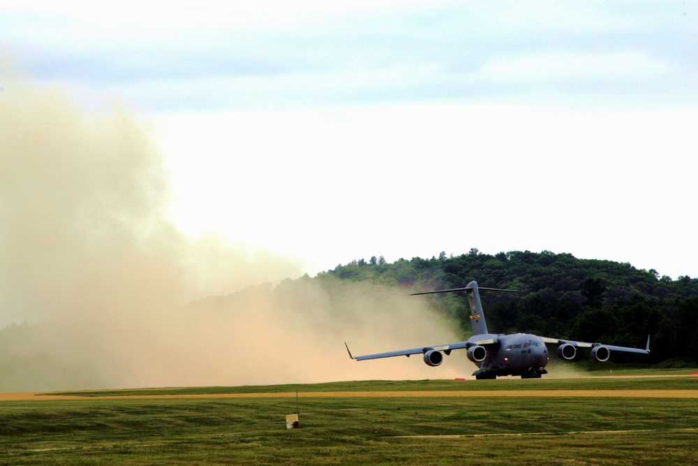 Construction underway for new C-17 load trainer facility at Fort McCoy's Young Air Assault Strip