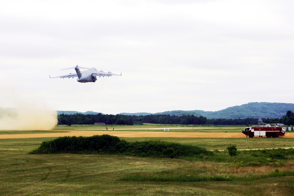 Construction underway for new C-17 load trainer facility at Fort McCoy's Young Air Assault Strip