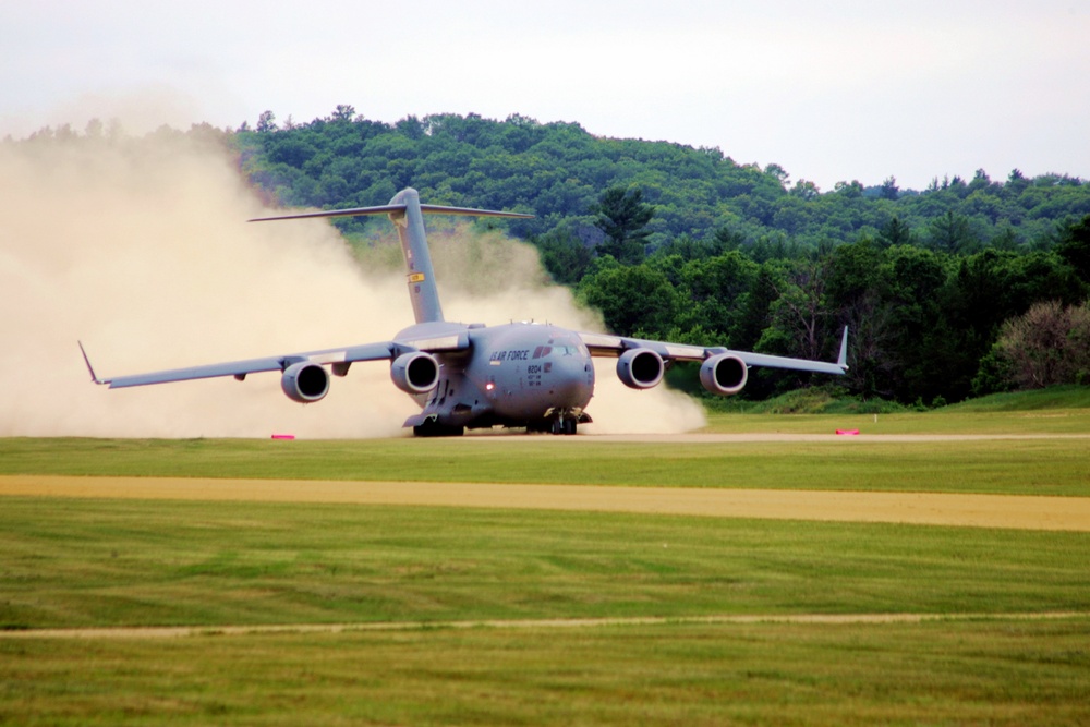 Construction underway for new C-17 load trainer facility at Fort McCoy's Young Air Assault Strip