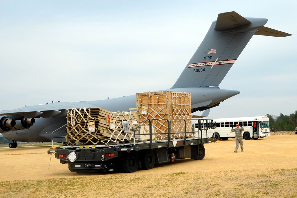 Construction underway for new C-17 load trainer facility at Fort McCoy's Young Air Assault Strip