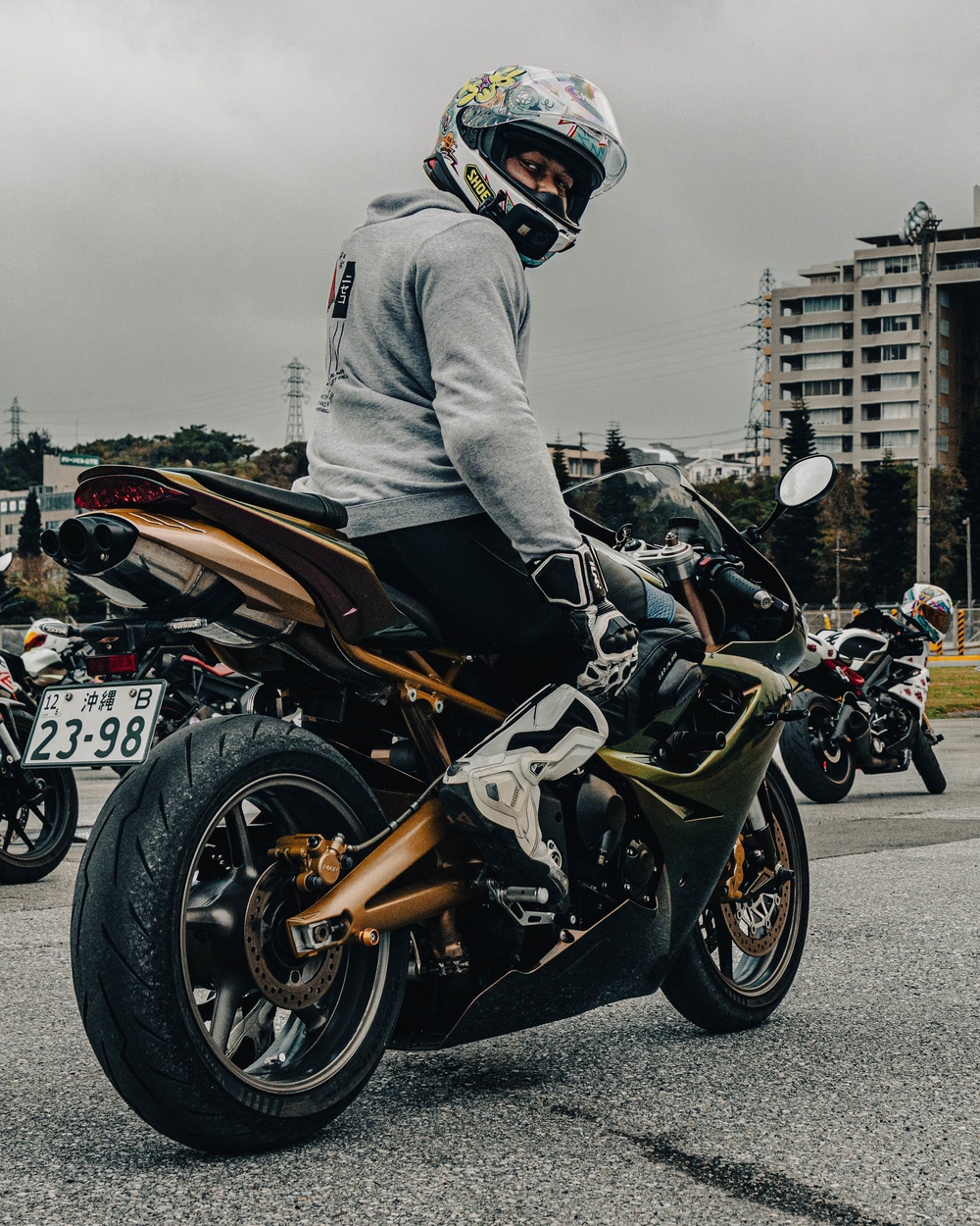 US service members ride to promote road safety