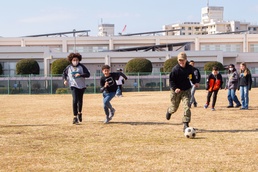 USS Ronald Reagan (CVN-76) Sailors participate in community relations event at Yokosuka Middle School