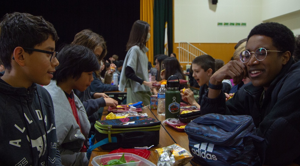 USS Ronald Reagan (CVN-76) Sailors participate in community relations event at Yokosuka Middle School