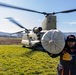 U.S. CH-47F Chinook delivers humanitarian aid supplies to Turkiye