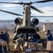 U.S. CH-47F Chinook delivers humanitarian aid supplies to Turkiye