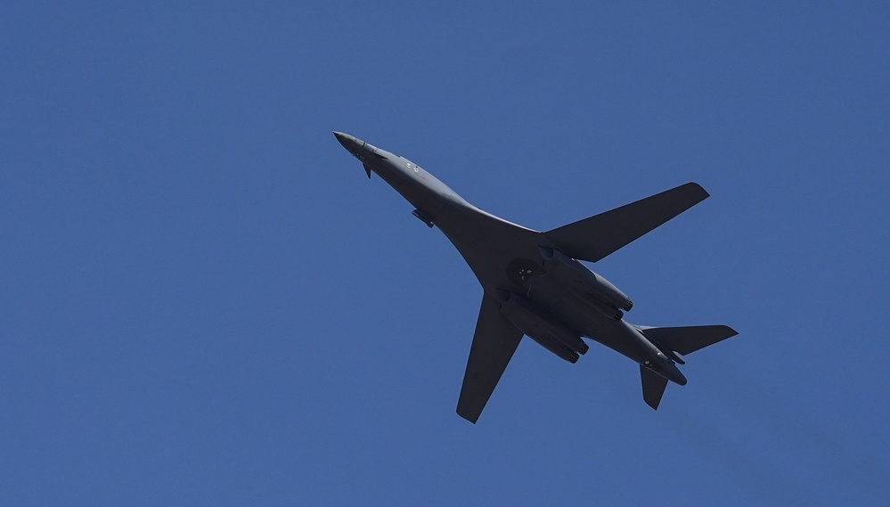 B-1 conducts flyover at Aero India 23
