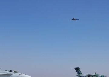 B-1 conducts flyover at Aero India 23