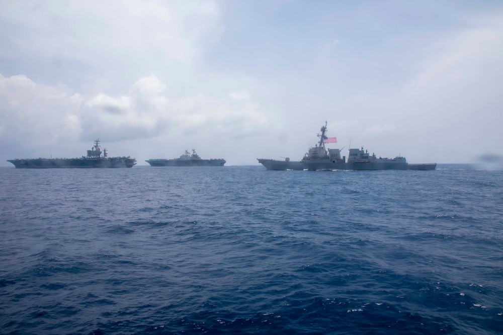 USS Makin Island and CSG 11 Conduct ESF Operations