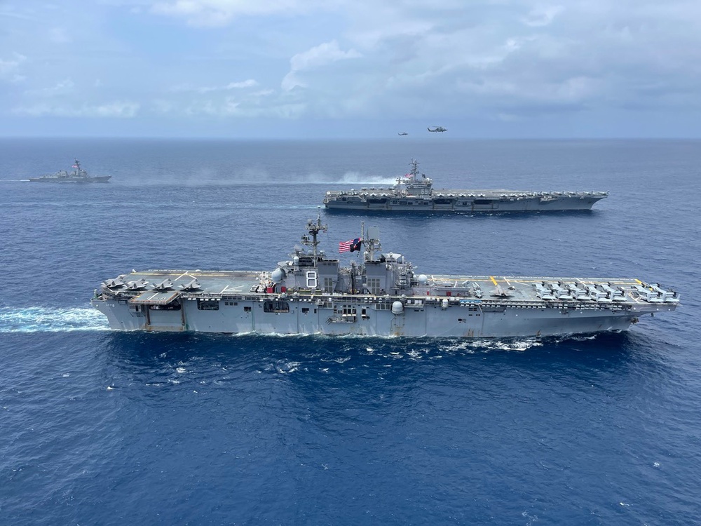 USS Makin Island and CSG 11 Conduct ESF Operations