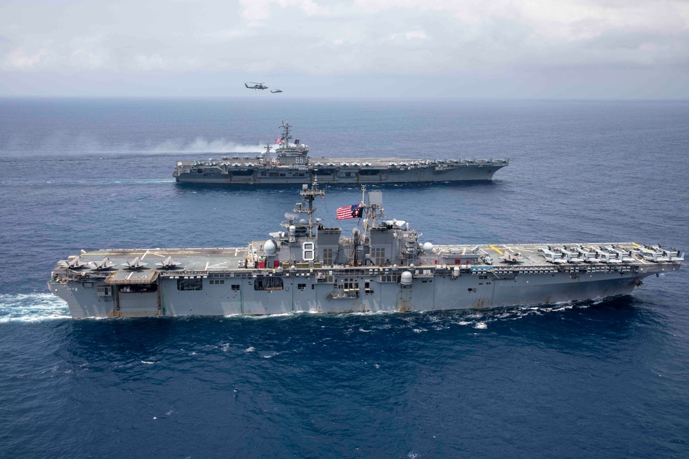 USS Makin Island and CSG 11 Conduct ESF Operations