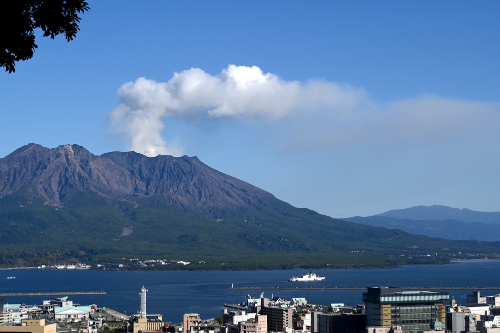 U. S. Coast Guard Cutter Kimball departs Kagoshima, Japan