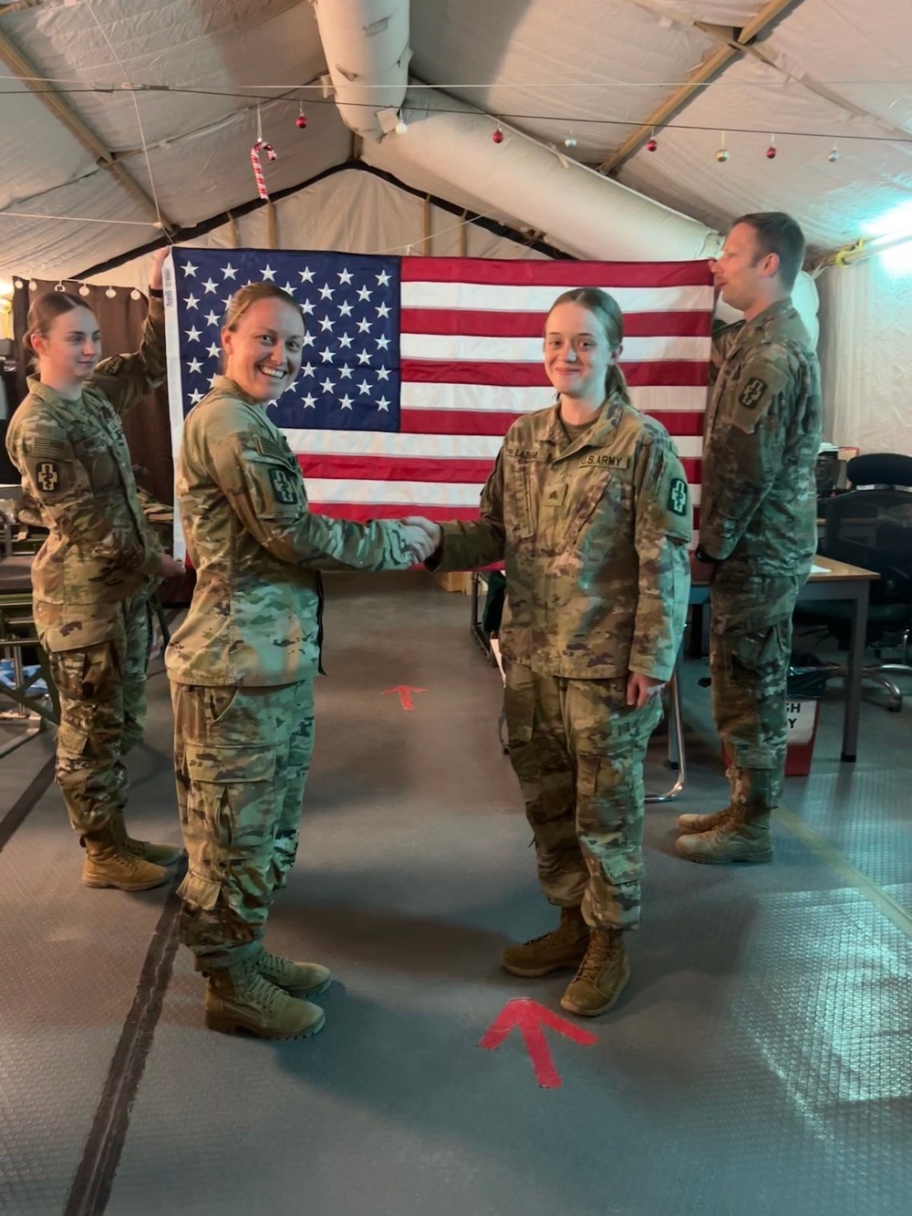 Challenge Accepted; Deployed JTF MED 374 Soldiers Reenlist