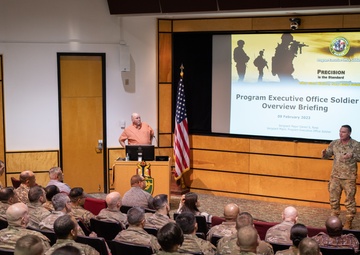 PEO Soldier SGM Briefs SGM Academy Students on PEO Soldier Portfolio