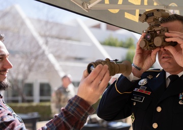 PEO Soldier Project Coordinator Introduces Soldier to ENVG-B