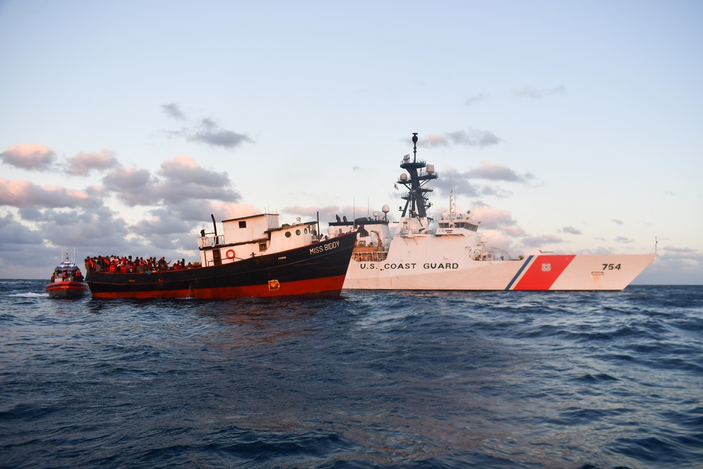 Coast Guard stops unsafe, overloaded vessel from landing in United States