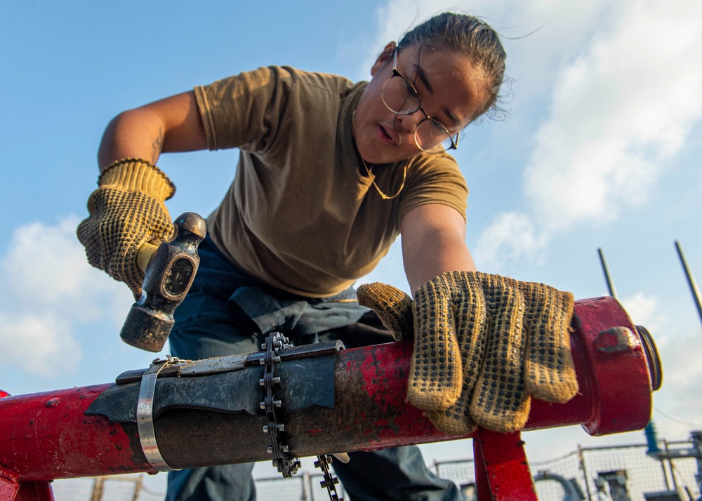 USS Paul Hamilton Damage Control Training