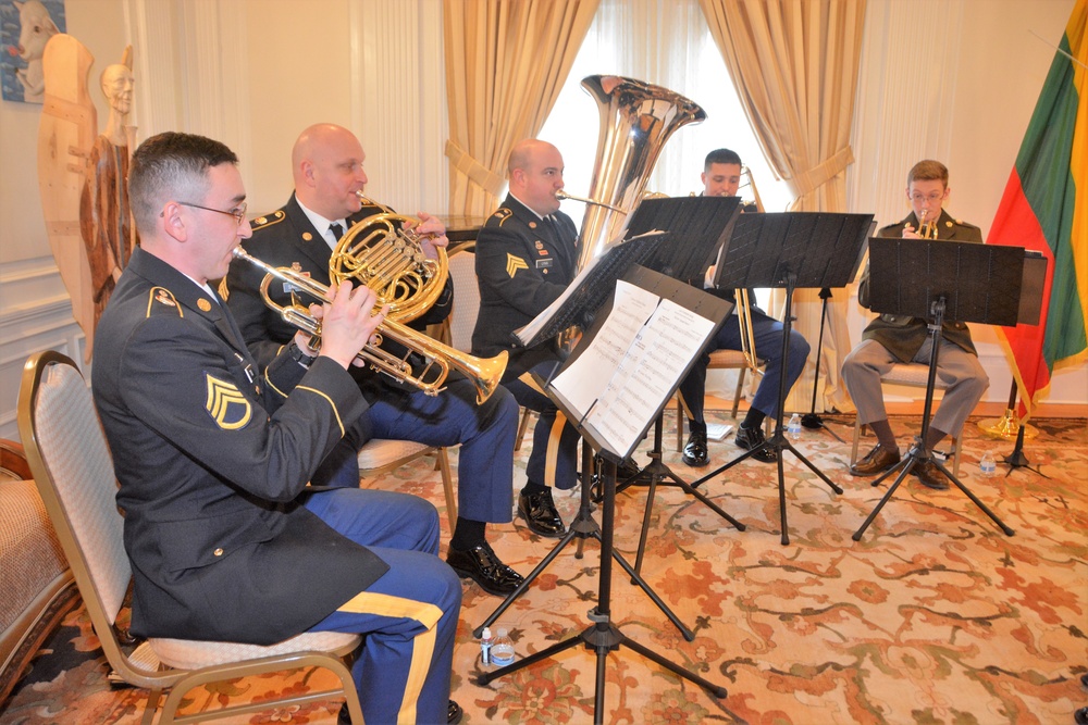 28th ID Band performs at Lithuanian embassy