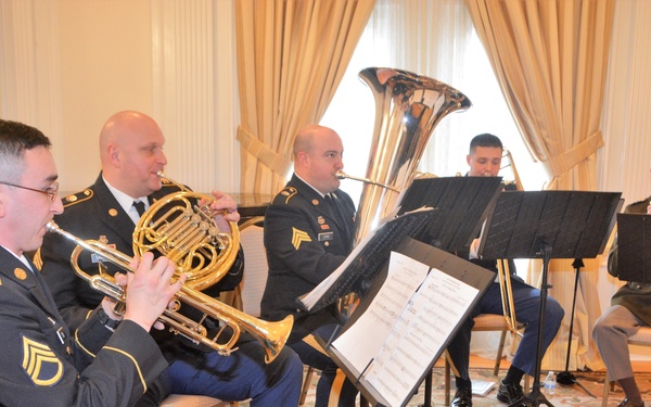 28th ID Band performs at Lithuanian embassy