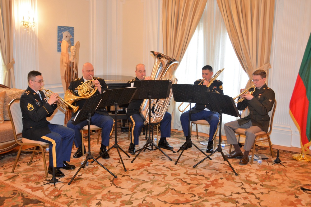 28th ID Band performs at Lithuanian embassy