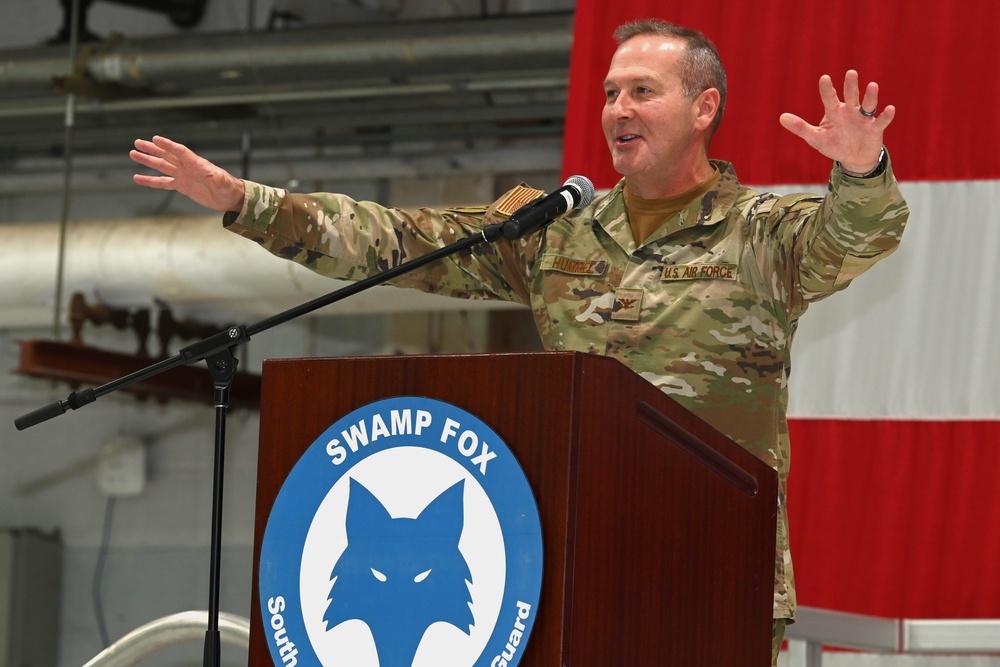 169th Mission Support Group change of command ceremony