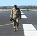 169th Fighter Wing Airmen conduct FOD walk on runway