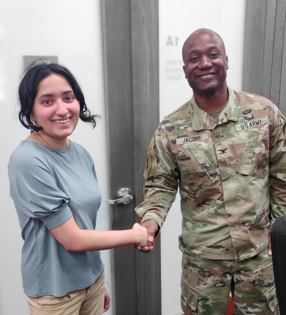 Garrison Commander recognizes Teammate of the Month